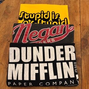 🔥🎬 ICONIC MOVIE & TV LEGENDS TEE BUNDLE 🎬🔥
Villains. Heroes. Office Legends.